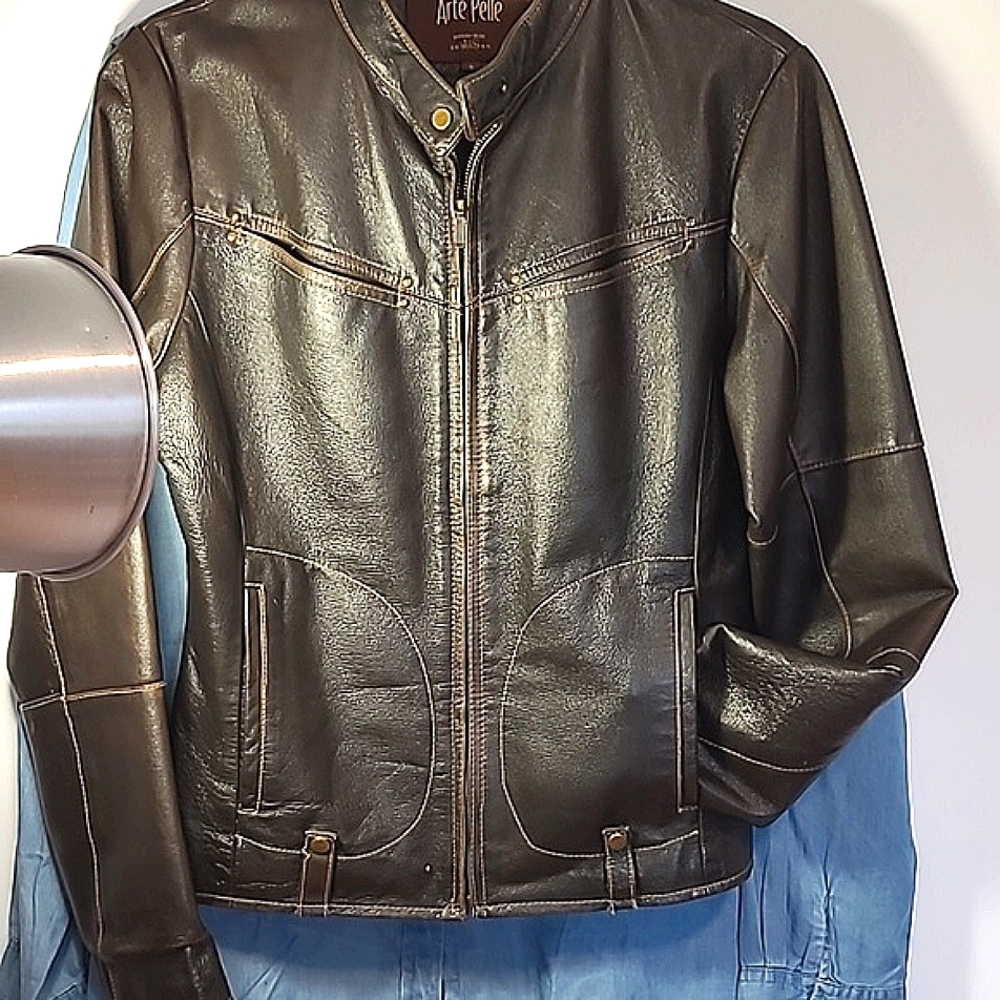 Leather jaket by arte pelle